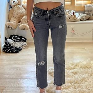Levi’s wedge straight jeans